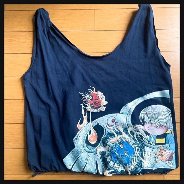 ゲゲゲの鬼太郎 新品 グラニフ 妖怪 Tシャツ リメイク バッグ < アニメ/コミック/キャラクター  ゲゲゲの鬼太郎 新品 グラニフ 妖怪 Tシャツ リメイク バッグ < アニメ/コミック/キャラクターの