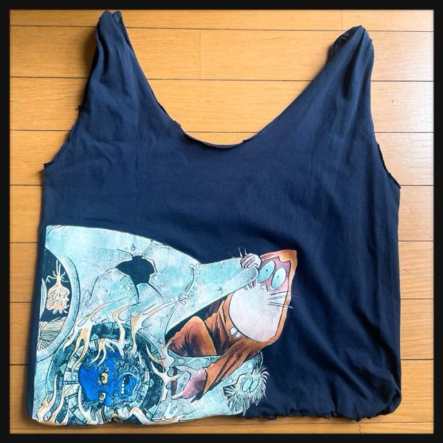 ゲゲゲの鬼太郎 新品 グラニフ 妖怪 Tシャツ リメイク バッグ < アニメ/コミック/キャラクター  ゲゲゲの鬼太郎 新品 グラニフ 妖怪 Tシャツ リメイク バッグ < アニメ/コミック/キャラクターの