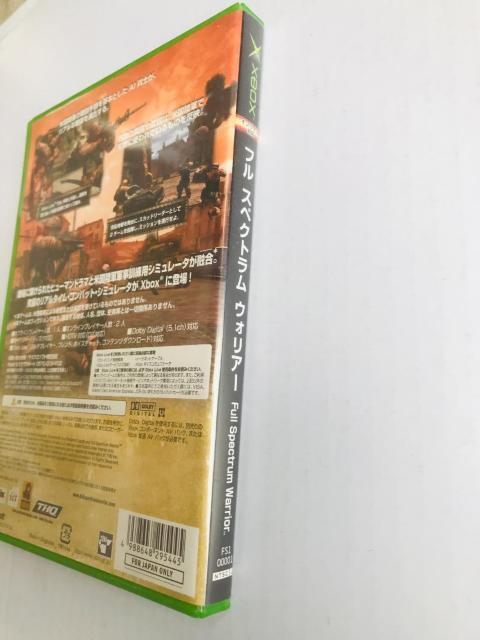 FULL SPECTRUM WARRIOR t@XyNg@EHA[@Xbox Japanese version  Q[{/\tg 