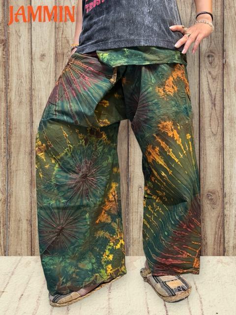 タイダイタイパンツ アジアン エスニック ヒッピー サイケ アフリカン < 男性ファッション タイダイタイパンツ アジアン エスニック ヒッピー サイケ アフリカン < 男性ファッションの