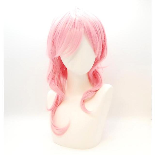 レディース ロング ウェーブ ウィッグ ピンク ウィッグネット付 耐熱 コスプレ カール ふんわり ゆる巻き 女性用 撮影 < 女性ファッション レディース ロング ウェーブ ウィッグ ピンク ウィッグネット付 耐熱 コスプレ カール ふんわり ゆる巻き 女性用 撮影 < 女性ファッションの