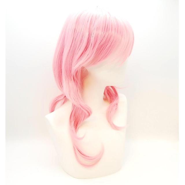 レディース ロング ウェーブ ウィッグ ピンク ウィッグネット付 耐熱 コスプレ カール ふんわり ゆる巻き 女性用 撮影 < 女性ファッション レディース ロング ウェーブ ウィッグ ピンク ウィッグネット付 耐熱 コスプレ カール ふんわり ゆる巻き 女性用 撮影 < 女性ファッションの