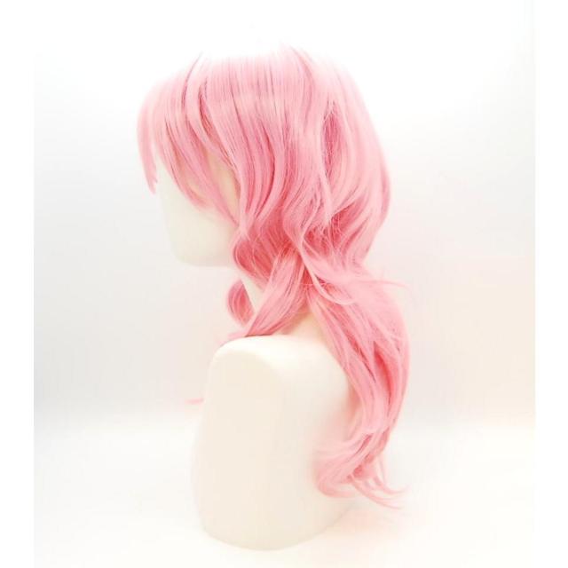 レディース ロング ウェーブ ウィッグ ピンク ウィッグネット付 耐熱 コスプレ カール ふんわり ゆる巻き 女性用 撮影 < 女性ファッション レディース ロング ウェーブ ウィッグ ピンク ウィッグネット付 耐熱 コスプレ カール ふんわり ゆる巻き 女性用 撮影 < 女性ファッションの