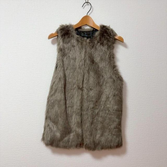 ◆JEANASIS/ジーナシス◆フェイクファーベスト★ブラウンF*シンプルコーデ美品♪ < ブランド ◆JEANASIS/ジーナシス◆フェイクファーベスト★ブラウンF*シンプルコーデ美品♪ < ブランドの