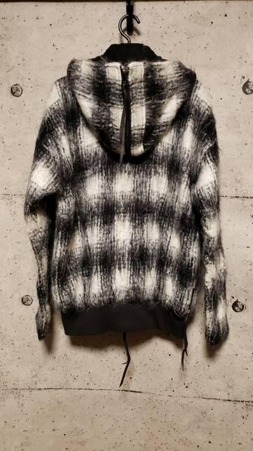 KMRIIケムリ ウールモヘアチェックパーカー 1 < ブランド KMRIIケムリ ウールモヘアチェックパーカー 1 < ブランドの