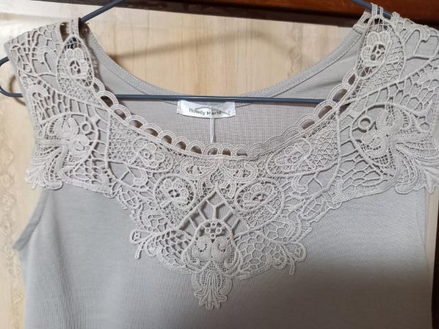新品タグ付★レースモチーフタンクトップ(グレー)雑誌mina掲載品 < 女性ファッション  新品タグ付★レースモチーフタンクトップ(グレー)雑誌mina掲載品 < 女性ファッションの