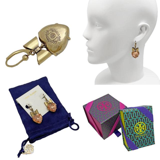 新品トリーバーチTORY BURCHハート&リボン ピアス ピン < ブランド 新品トリーバーチTORY BURCHハート&リボン ピアス ピン < ブランドの