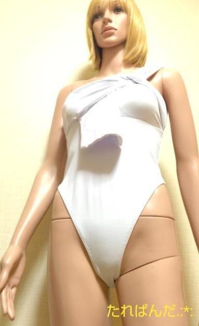 極美品☆光沢純白カラーのカップ付きOneショル×超ハイレグsexyな水着6013☆3点で即落 < レジャー/スポーツ  極美品☆光沢純白カラーのカップ付きOneショル×超ハイレグsexyな水着6013☆3点で即落 < レジャー/スポーツの