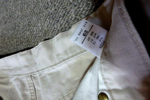 ◆GL HEART 29 パンツ コットン メンズ ホワイト BIG JOHN 中古品 < 男性ファッション  ◆GL HEART 29 パンツ コットン メンズ ホワイト BIG JOHN 中古品 < 男性ファッションの