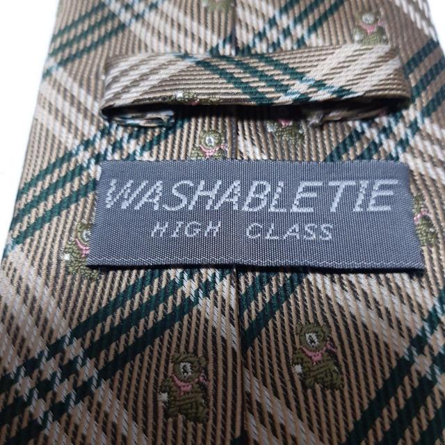 美品 ネクタイ WASHABLETIE ストライプ 柄 534 < 男性ファッション  美品 ネクタイ WASHABLETIE ストライプ 柄 534 < 男性ファッションの