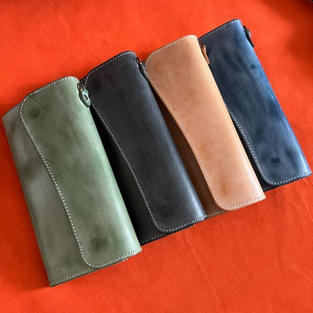 4色 色選択 長財布 本革 ブライドルレザー メンズ ヌメ革 ロングウォレット レザー  牛革 < 男性ファッション  4色 色選択 長財布 本革 ブライドルレザー メンズ ヌメ革 ロングウォレット レザー  牛革  < 男性ファッションの