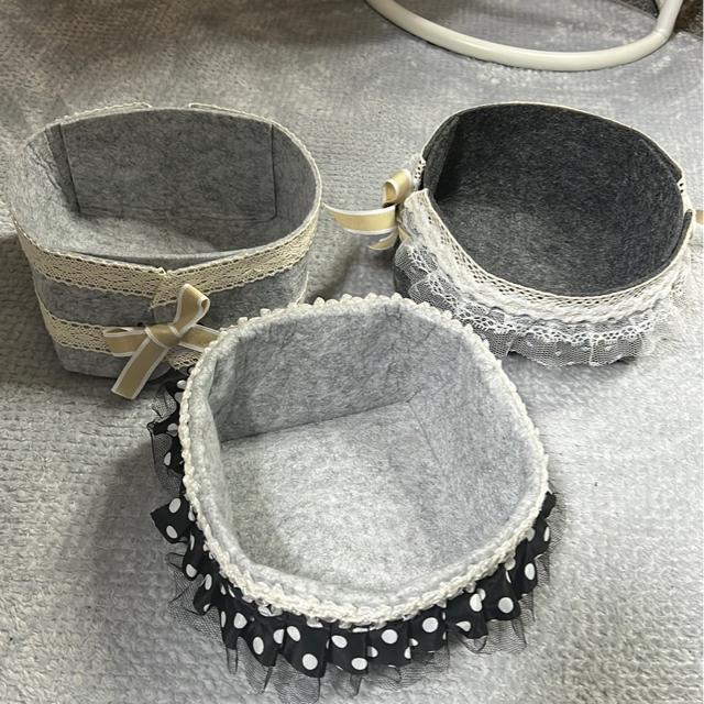 ↓(新品)オシャレ小物入れ(ハンドメイド)3コセット < インテリア/ライフ  ↓(新品)オシャレ小物入れ(ハンドメイド)3コセット  < インテリア/ライフの