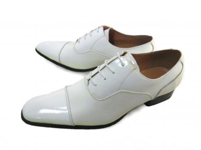 1円~C193新品OMNI本革日本製ストレートチップ/レースアップ内羽根25a白♂ < 男性ファッション  1円~C193新品OMNI本革日本製ストレートチップ/レースアップ内羽根25a白♂  < 男性ファッションの