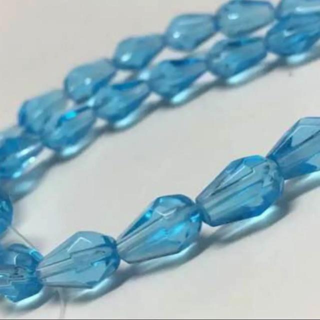 雫型 ガラス ビーズ 1連売り/スカイブルー < ペット/手芸/園芸 雫型 ガラス ビーズ 1連売り/スカイブルー < ペット/手芸/園芸の