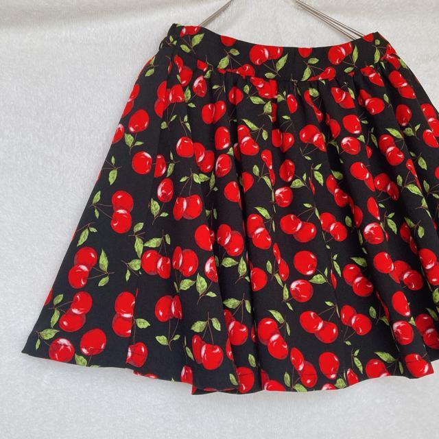 INGNI フレアスカート ミニスカート ミニスカ チェリー柄 M サブカル N2m < ブランド INGNI フレアスカート ミニスカート ミニスカ チェリー柄 M サブカル N2m < ブランドの