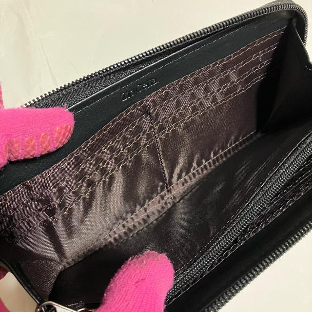 【Zio Celia】 レザー / L字ファスナー / 長財布 / ブラック < 男性ファッション 【Zio Celia】 レザー / L字ファスナー / 長財布 / ブラック < 男性ファッションの