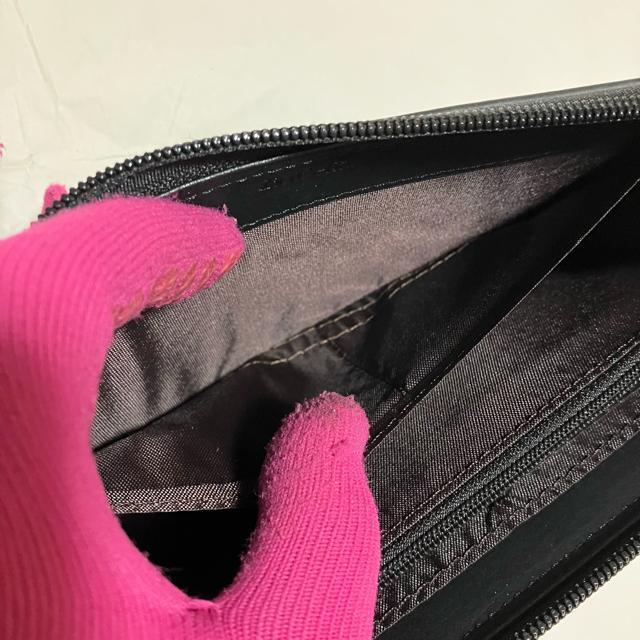 【Zio Celia】 レザー / L字ファスナー / 長財布 / ブラック < 男性ファッション 【Zio Celia】 レザー / L字ファスナー / 長財布 / ブラック < 男性ファッションの