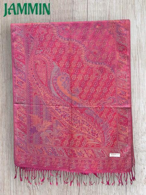 ペーズリー柄ストール ピンク アジアン エスニック ヒッピー サイケ < 女性ファッション ペーズリー柄ストール ピンク アジアン エスニック ヒッピー サイケ < 女性ファッションの