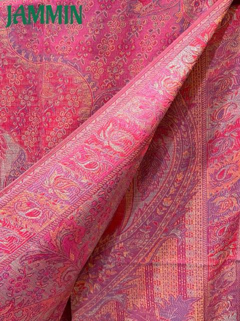 ペーズリー柄ストール ピンク アジアン エスニック ヒッピー サイケ < 女性ファッション ペーズリー柄ストール ピンク アジアン エスニック ヒッピー サイケ < 女性ファッションの