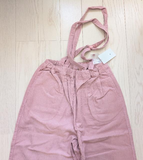 160★サスペンダー付コーデュロイワイドパンツ★新品★送料無料 < キッズ/ベビー 160★サスペンダー付コーデュロイワイドパンツ★新品★送料無料 < キッズ/ベビーの