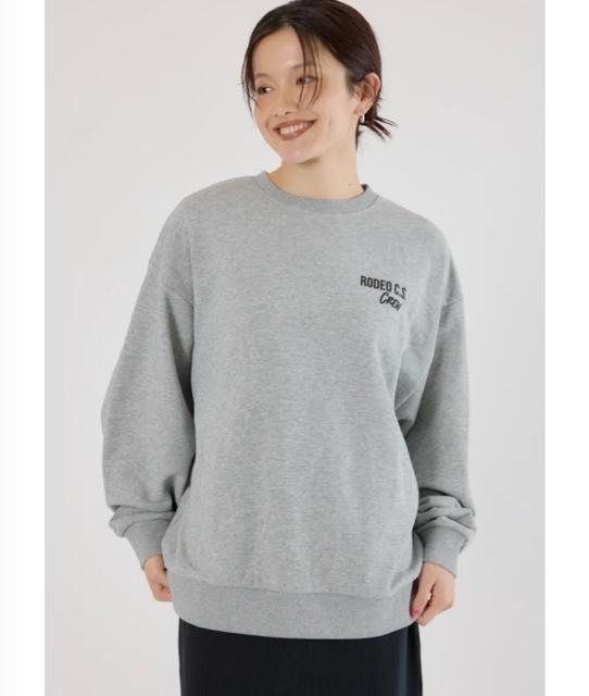 ロデオクラウンズ★ アニマルフェイクファーアップリケスウェットトップス(グレー) < ブランド ロデオクラウンズ★ アニマルフェイクファーアップリケスウェットトップス(グレー) < ブランドの