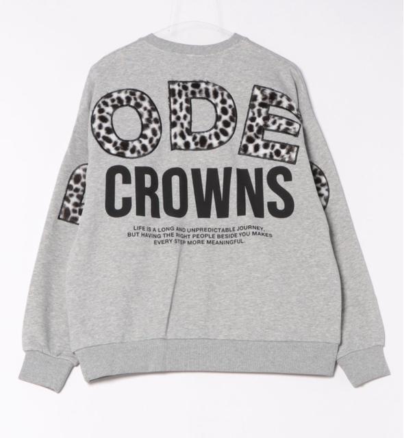 ロデオクラウンズ★ アニマルフェイクファーアップリケスウェットトップス(グレー) < ブランド ロデオクラウンズ★ アニマルフェイクファーアップリケスウェットトップス(グレー) < ブランドの