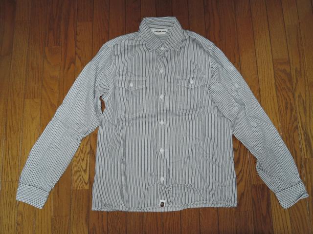 A BATHING APE Classics �A �x�C�V���O �G�C�v �X�g���C�v�V���c S �����V���c SHIRT  �� �u�����h�� 