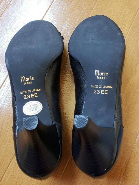 ☆新品☆Marie femme☆黒お花パンプス☆23p < 女性ファッション ☆新品☆Marie femme☆黒お花パンプス☆23p < 女性ファッションの