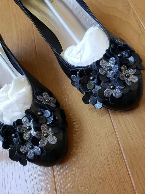 ☆新品☆Marie femme☆黒お花パンプス☆23p < 女性ファッション ☆新品☆Marie femme☆黒お花パンプス☆23p < 女性ファッションの