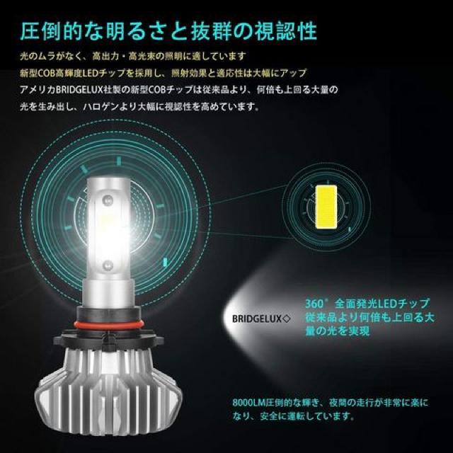 ヘッドライト LED HB3 6500K 8000LM DC12-24V < 自動車/バイク ヘッドライト LED HB3 6500K 8000LM DC12-24V < 自動車/バイク