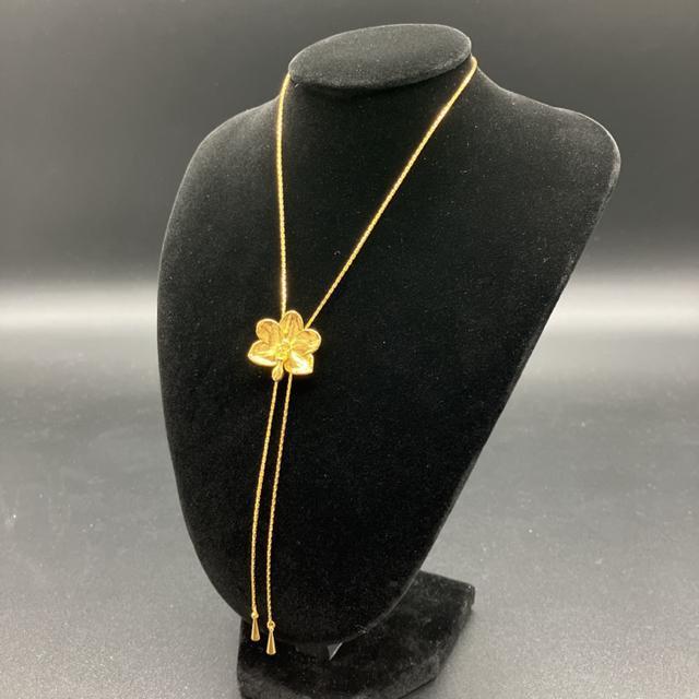 即決 ゴールドカラー スライドネックレス 花 < 女性アクセサリー/時計 即決 ゴールドカラー スライドネックレス 花 < 女性アクセサリー/時計の