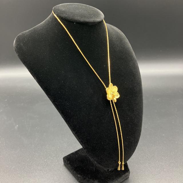 即決 ゴールドカラー スライドネックレス 花 < 女性アクセサリー/時計 即決 ゴールドカラー スライドネックレス 花 < 女性アクセサリー/時計の