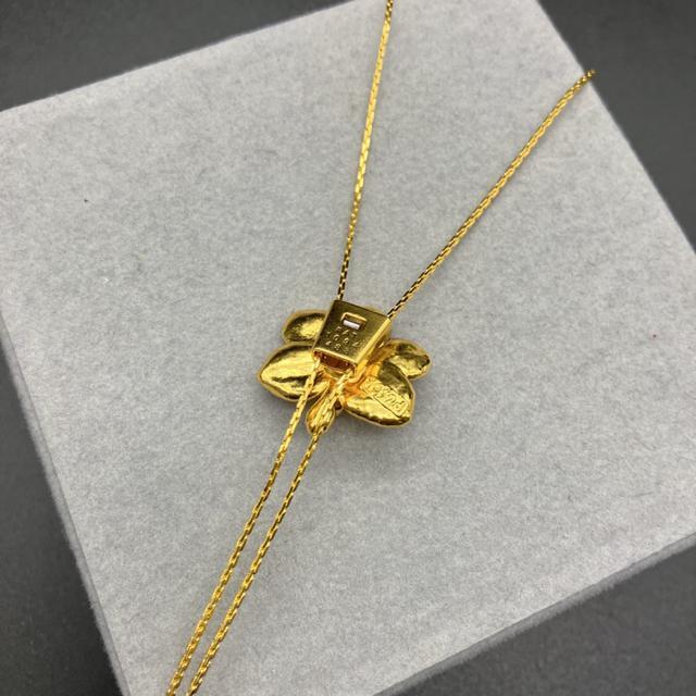 即決 ゴールドカラー スライドネックレス 花 < 女性アクセサリー/時計 即決 ゴールドカラー スライドネックレス 花 < 女性アクセサリー/時計の