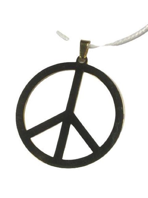 ピースマーク ネックレス チェーンホワイト トップゴールド ステンレス メンズ レディース ペンダント アクセサリー < 男性アクセサリー/時計  ピースマーク ネックレス チェーンホワイト トップゴールド ステンレス メンズ レディース ペンダント アクセサリー < 男性アクセサリー/時計の