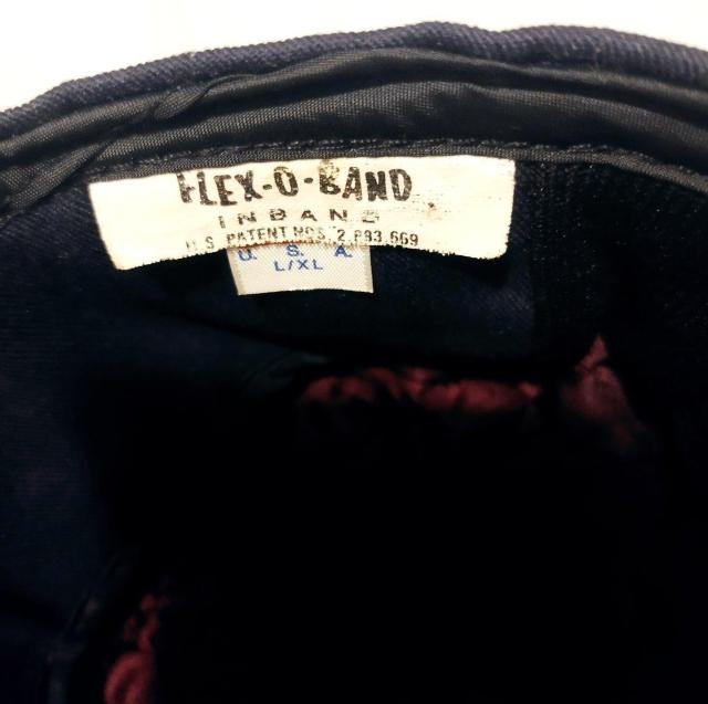 FLEX-O-BAND 暖かい ボア耳当て付き 紺 内側キルティング キャップ < 男性ファッション  FLEX-O-BAND 暖かい ボア耳当て付き 紺 内側キルティング キャップ < 男性ファッションの