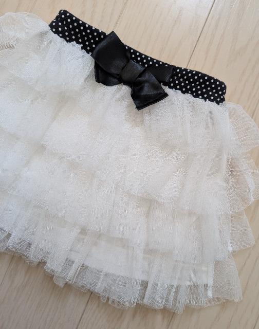 95★4段チュールレース★かわいいスカート★新品★送料無料 < キッズ/ベビー  95★4段チュールレース★かわいいスカート★新品★送料無料 < キッズ/ベビーの
