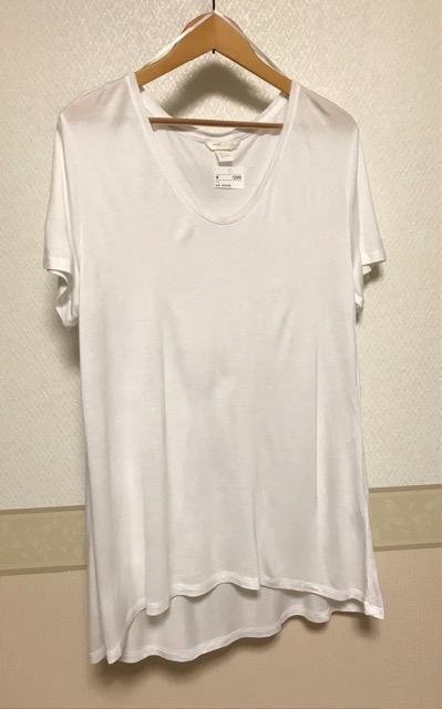 H&M 未使用タグ付き レーヨンカットソー 白 < 女性ファッション  H&M 未使用タグ付き レーヨンカットソー 白 < 女性ファッションの