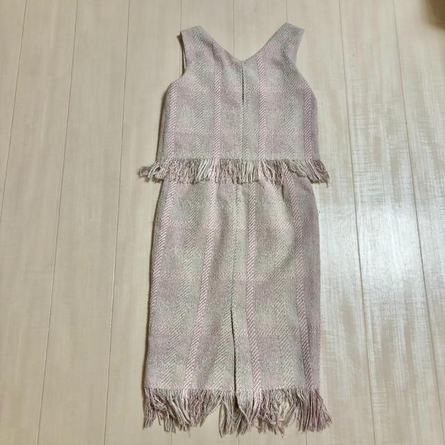 ◆rienda/リエンダ◆フリンジツイードミディワンピース★グレーS*ギャルコーデ♪ < ブランド ◆rienda/リエンダ◆フリンジツイードミディワンピース★グレーS*ギャルコーデ♪ < ブランドの