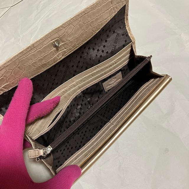 【PELLE BORSA / ペレボルサ】 クロコダイル / レザー / 長財布 ギャルソン < 女性ファッション 【PELLE BORSA / ペレボルサ】 クロコダイル / レザー / 長財布 ギャルソン < 女性ファッションの
