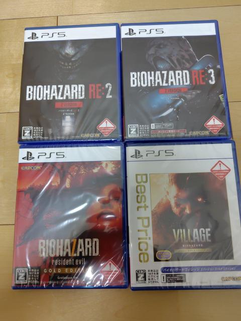 PS5バイオハザード新品未開封4点まとめ売り < ゲーム本体/ソフト  PS5バイオハザード新品未開封4点まとめ売り  < ゲーム本体/ソフトの