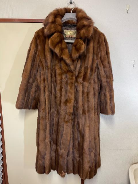 ミンク ロングコート 毛皮 ファー ミンクコート CHEVAREINE 三越 サイズM ブラウン リアルファー < 女性ファッション ミンク ロングコート 毛皮 ファー ミンクコート CHEVAREINE 三越 サイズM ブラウン リアルファー < 女性ファッションの
