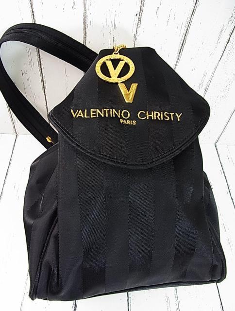 �y���K���i�z�o�����`�m�E�N���X�e�BVALENTINO CHRISTY PARIS 3WAY �����b�N �u���b�N �`���[���t �� �����t�@�b�V������ 