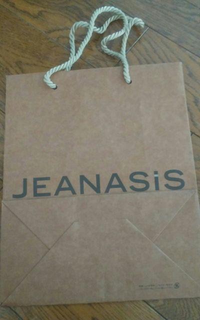 JEANASIS ショップ袋 24×29 美品 < 女性ファッション  JEANASIS ショップ袋 24×29 美品 < 女性ファッションの