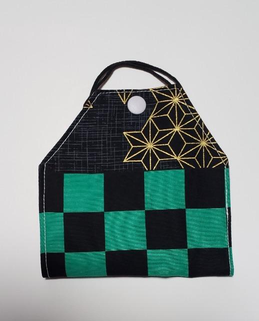 M42◆ 【本日限定】ラスト出品。マスクケース 鬼滅 炭治郎 和柄 市松模様(*^^*)ハンドメイド < 女性ファッション  M42◆ 【本日限定】ラスト出品。マスクケース 鬼滅 炭治郎 和柄 市松模様(*^^*)ハンドメイド < 女性ファッションの