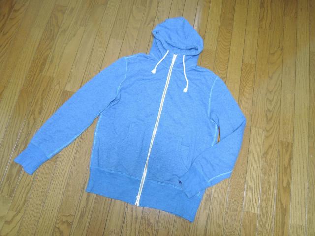 LOOPWHEELER ループウィラー スウェット ジップ パーカー M 青 インディゴ系 < 男性ファッション  LOOPWHEELER ループウィラー スウェット ジップ パーカー M 青 インディゴ系 < 男性ファッションの