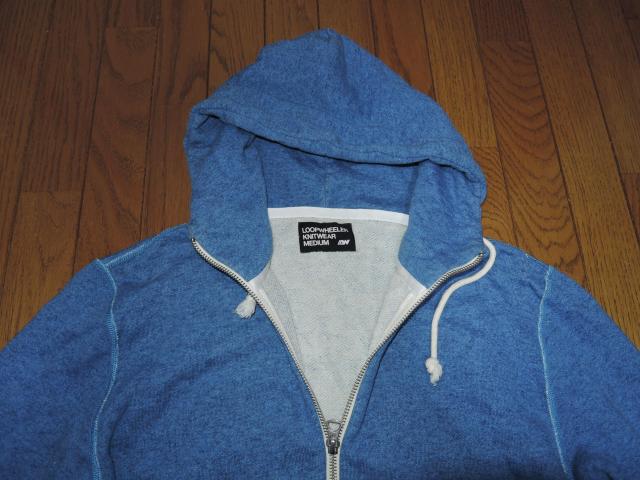 LOOPWHEELER ループウィラー スウェット ジップ パーカー M 青 インディゴ系 < 男性ファッション  LOOPWHEELER ループウィラー スウェット ジップ パーカー M 青 インディゴ系 < 男性ファッションの