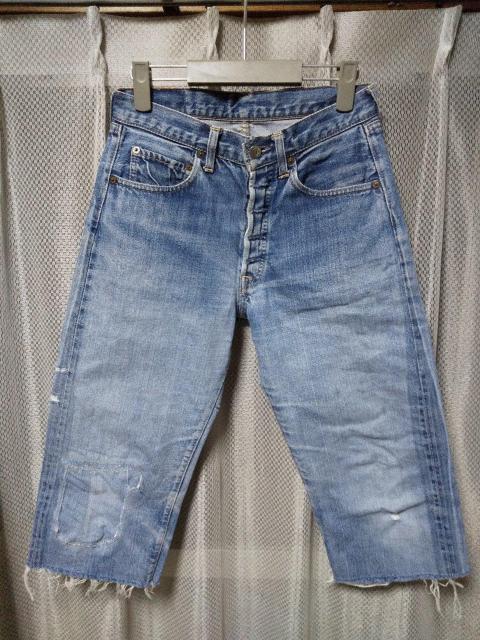 vintage 古着 LEVI'S リーバイス カットオフ デニムパンツ ジーンズ W29程 Sサイズ リペア 501 USA製 < ブランド  vintage 古着 LEVI'S リーバイス カットオフ デニムパンツ ジーンズ W29程 Sサイズ リペア 501 USA製  < ブランドの