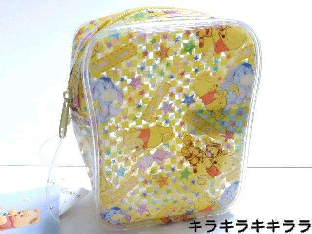 《New》プーさん★煙草/シガレット/小物/コスメ入れなどに最適・ラメ*スクエアポーチ<イエロー> < 女性ファッション  《New》プーさん★煙草/シガレット/小物/コスメ入れなどに最適・ラメ*スクエアポーチ<イエロー>  < 女性ファッションの