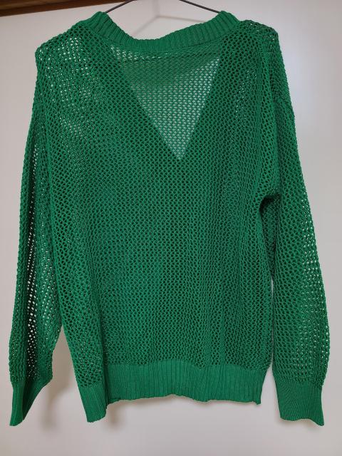 美品 カラフルなグリーンが可愛いカーディガン < 女性ファッション  美品 カラフルなグリーンが可愛いカーディガン < 女性ファッションの