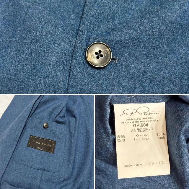ガブリエレパジーニGABRIELE PASINIウールテーラード < 男性ファッション ガブリエレパジーニGABRIELE PASINIウールテーラード < 男性ファッションの
